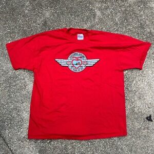 Vintage 1996 Southwest Airlines 25 Years of Luv T-Shirt Hanes Beefy XL Red USA